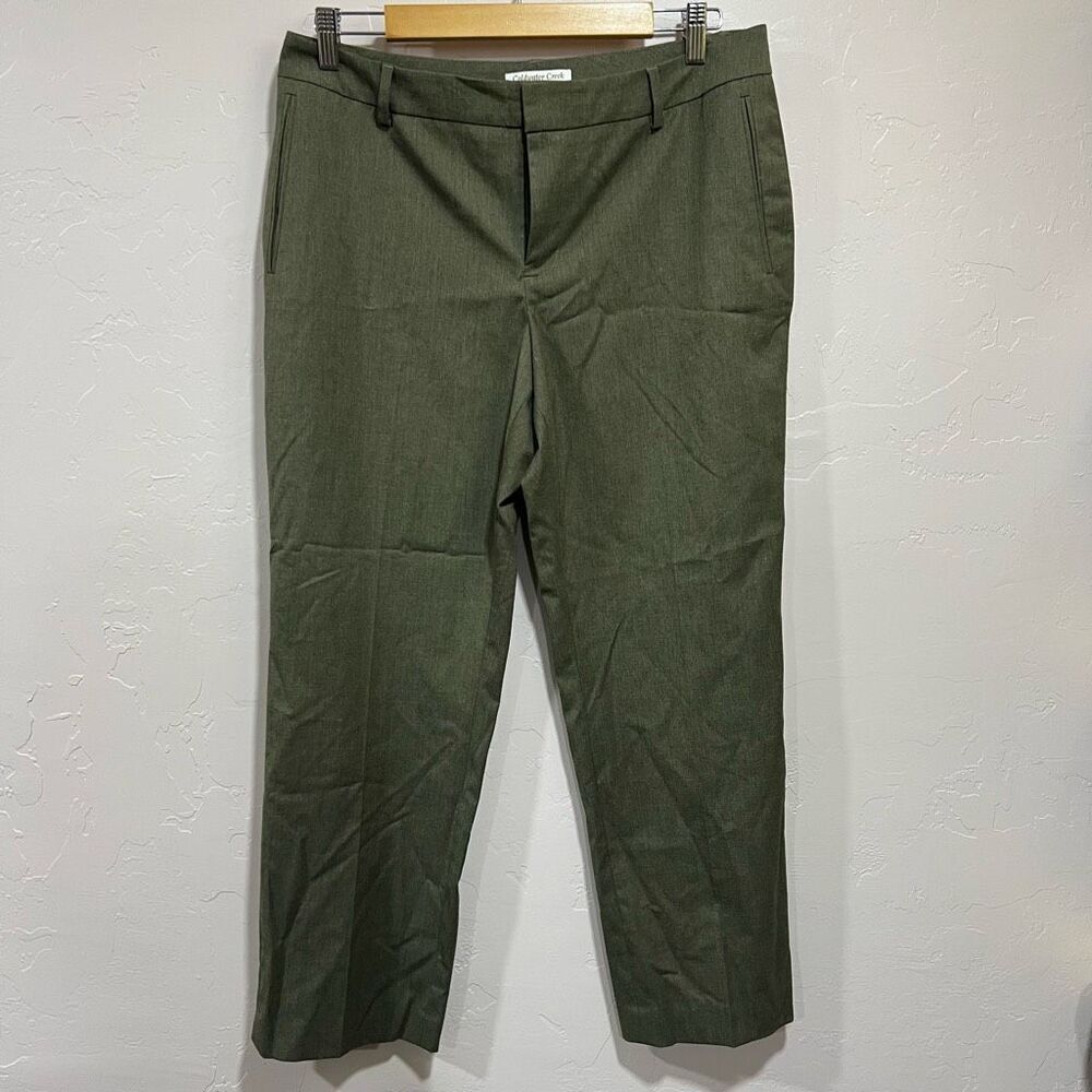 Coldwater Creek Natural Fit Army Green Pants Women's Size 12P